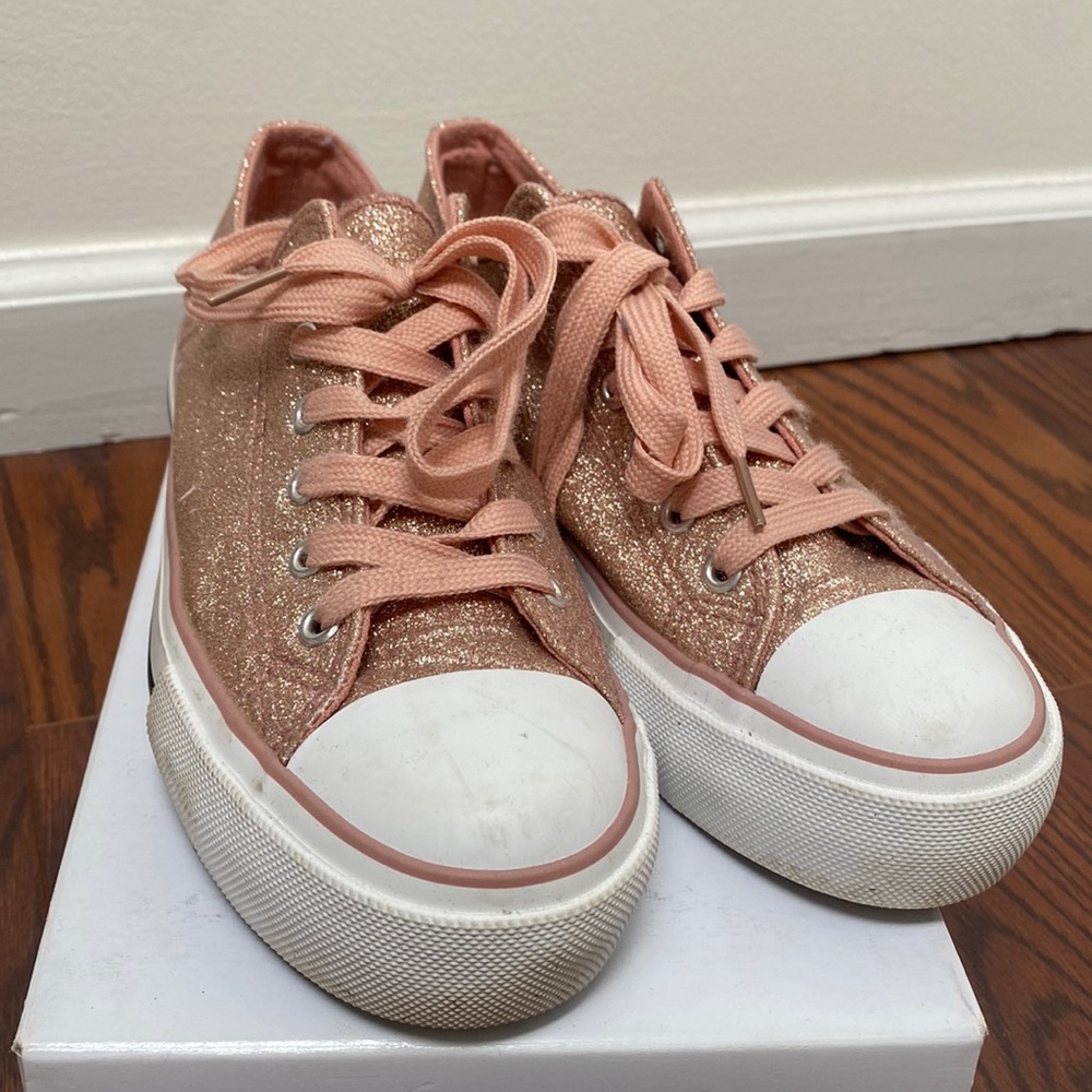 Olivia Miller Sparkly Pink Sneakers